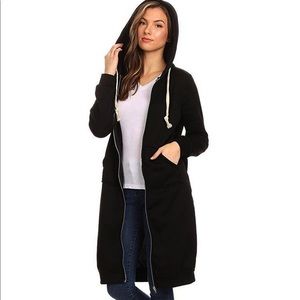 Long Zip Sweatshirt Hoodie